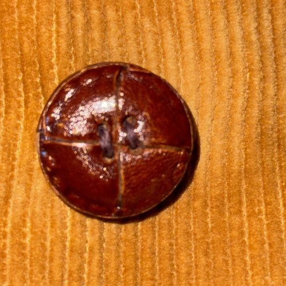 1970’s Vintage Europe Craft Caramel Brown Corduroy Pea Coat - Picture 11 of 11